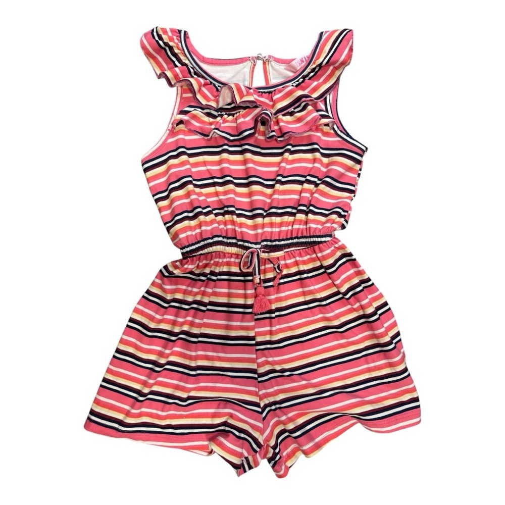 Striped Pink Kids Romper